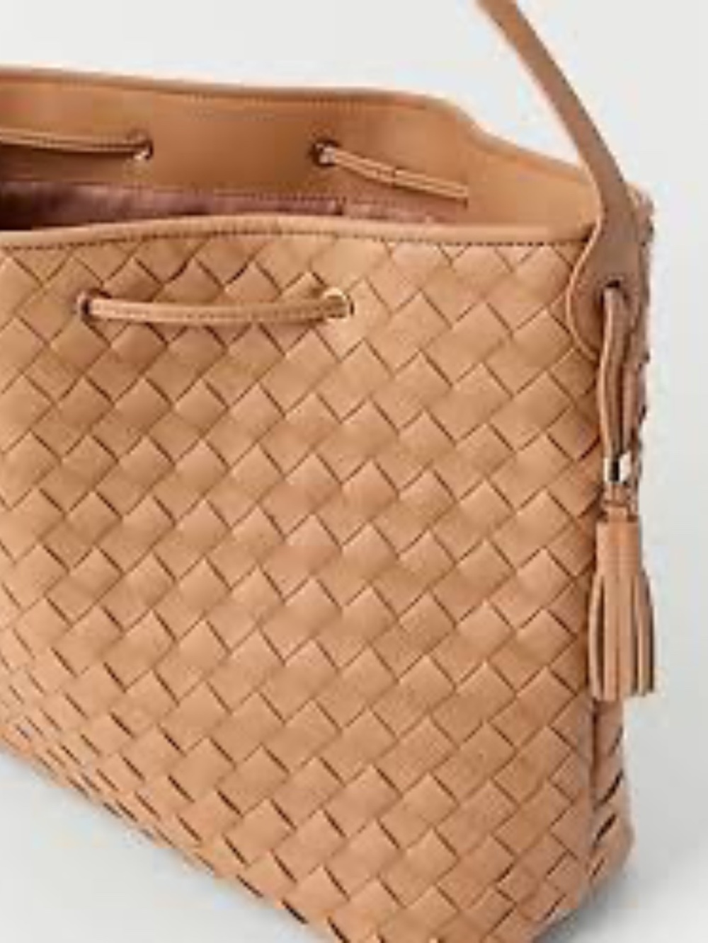 Ann Taylor The Cinch Tassel Woven Tote - Picture 2 of 2